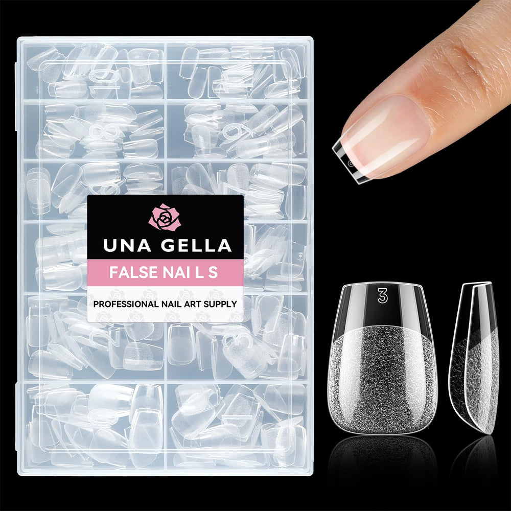 UNA GELLA front packaging showing 216pcs compact kit and benefits