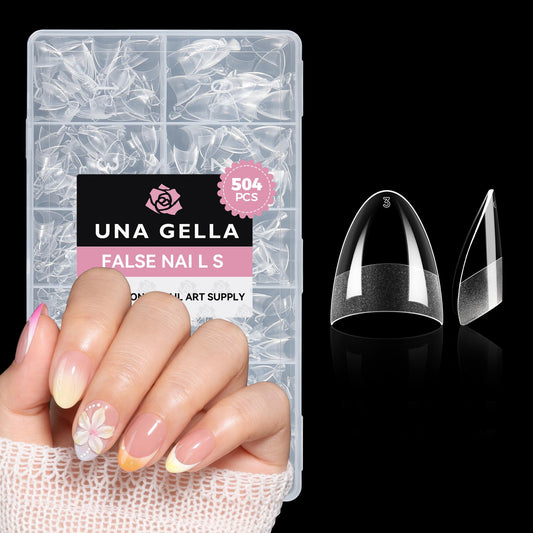 UNA GELLA front packaging showing 504-piece kit and quick benefit