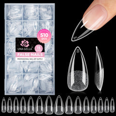 UNA GELLA front packaging showing full 510pcs kit and sizes, clear organization benefit