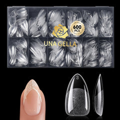 UNA GELLA front packaging showing 600-piece kit and organized storage benefits