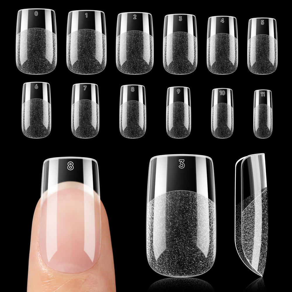 UNA GELLA front packaging showing 120pcs and 12 sizes, clear set benefit