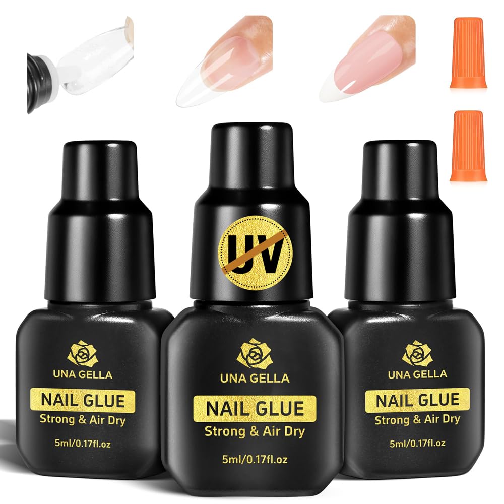 UNA GELLA front packaging showing three 5ml bottles and branding, professional convenience