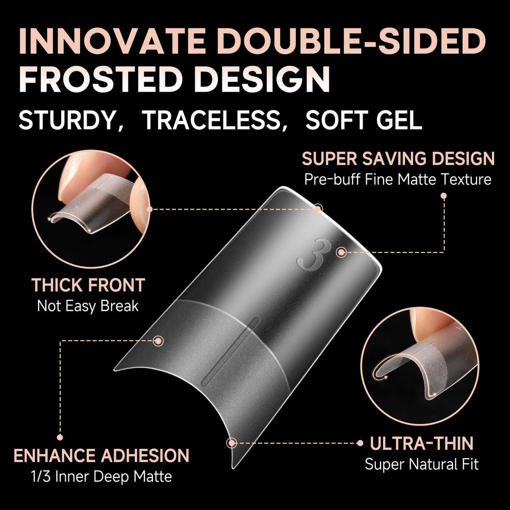 UNA GELLA half-cover side profile illustrating thick front and ultra-thin back durability