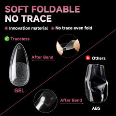 UNA GELLA tips in hand demonstrating scale and comfortable fit advantage
