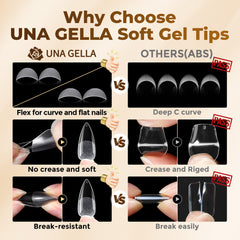 UNA GELLA held in hand showing scale and quantity convenience