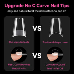 UNA GELLA tips in-use during application demonstrating quick shaping