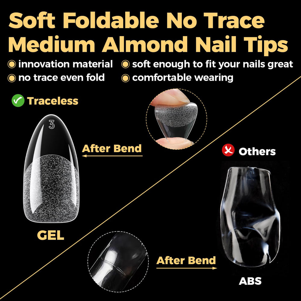 UNA GELLA applying a tip during DIY manicure for salon-quality at-home results