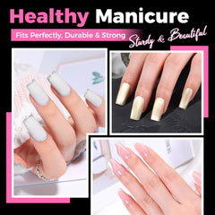 UNA GELLA lifestyle finished manicure showing salon-quality result