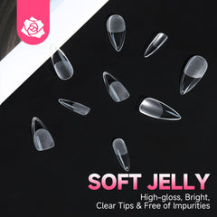 UNA GELLA lifestyle image of hands wearing stiletto nails for polished finished look