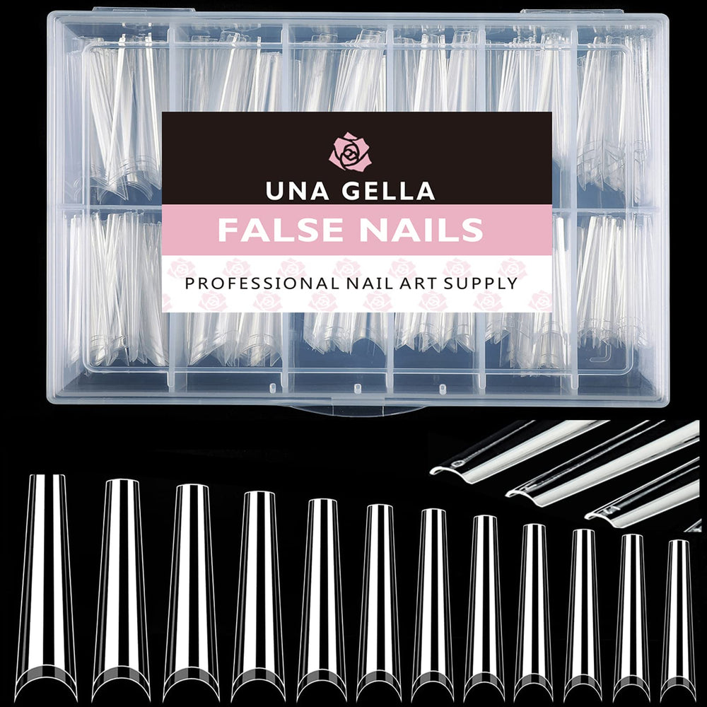 UNA GELLA finished manicure in lifestyle setting highlighting dramatic look