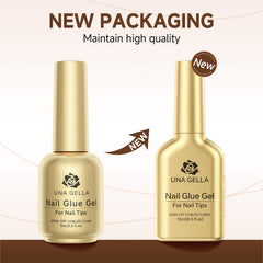 UNA GELLA in a manicure setup showing professional and home use benefit