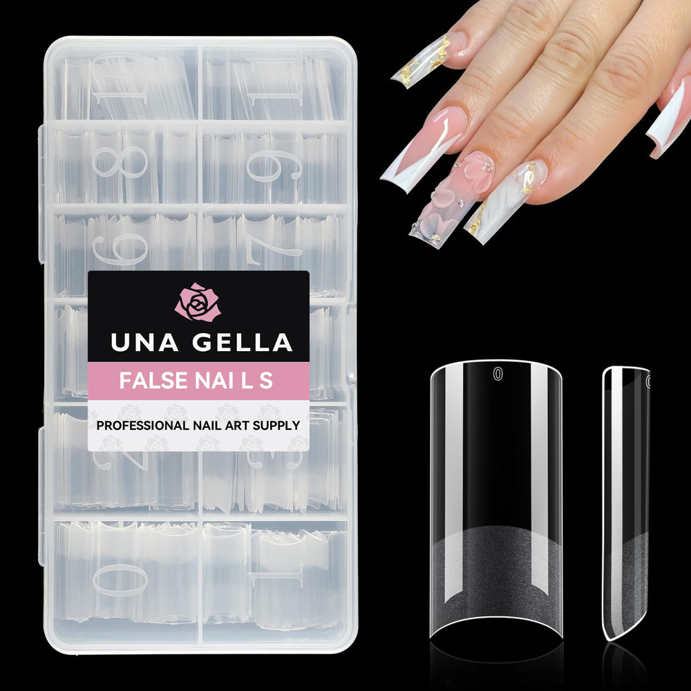 UNA GELLA set arranged on a salon table to show professional use
