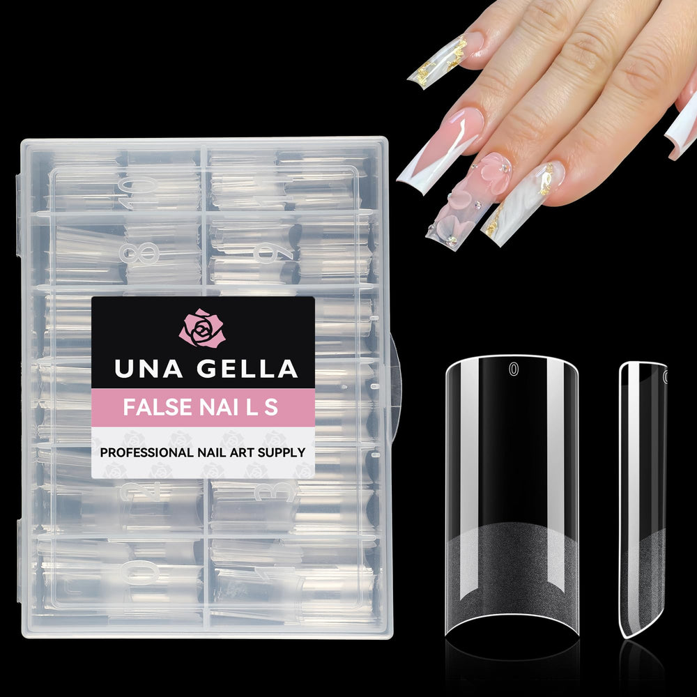 UNA GELLA lifestyle salon table setup showing professional results
