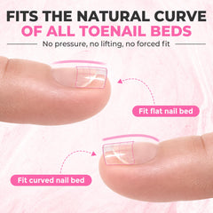 UNA GELLA tips on a big toe demonstrating wider-toe comfortable fit