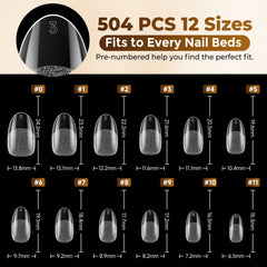 UNA GELLA polish-ready tips displaying smooth surface for easy painting