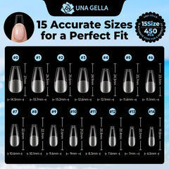 UNA GELLA demonstration of soak-off removal showing easy clean detachment