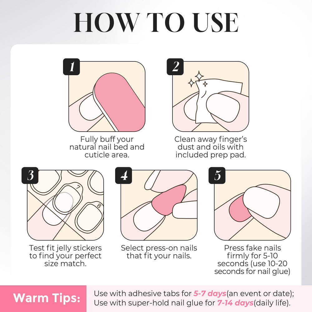 UNA GELLA removal tools and adhesive tabs showing safe, damage-free removal