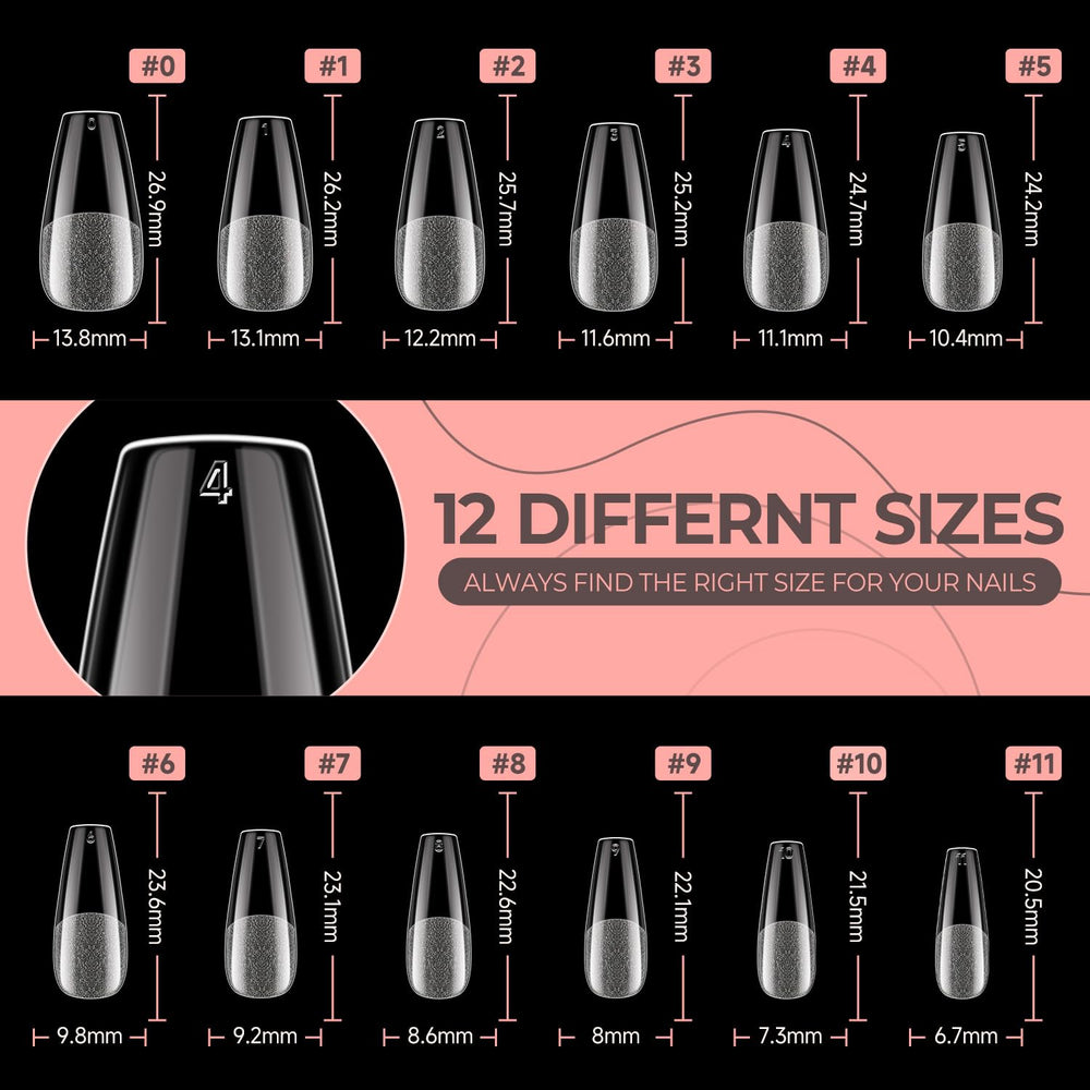 UNA GELLA hand holding tips to show scale and matching-fit advantage