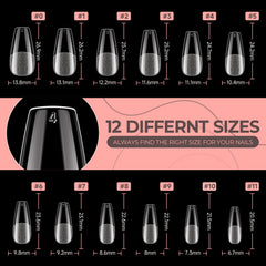 UNA GELLA hand holding tips to show scale and matching-fit advantage