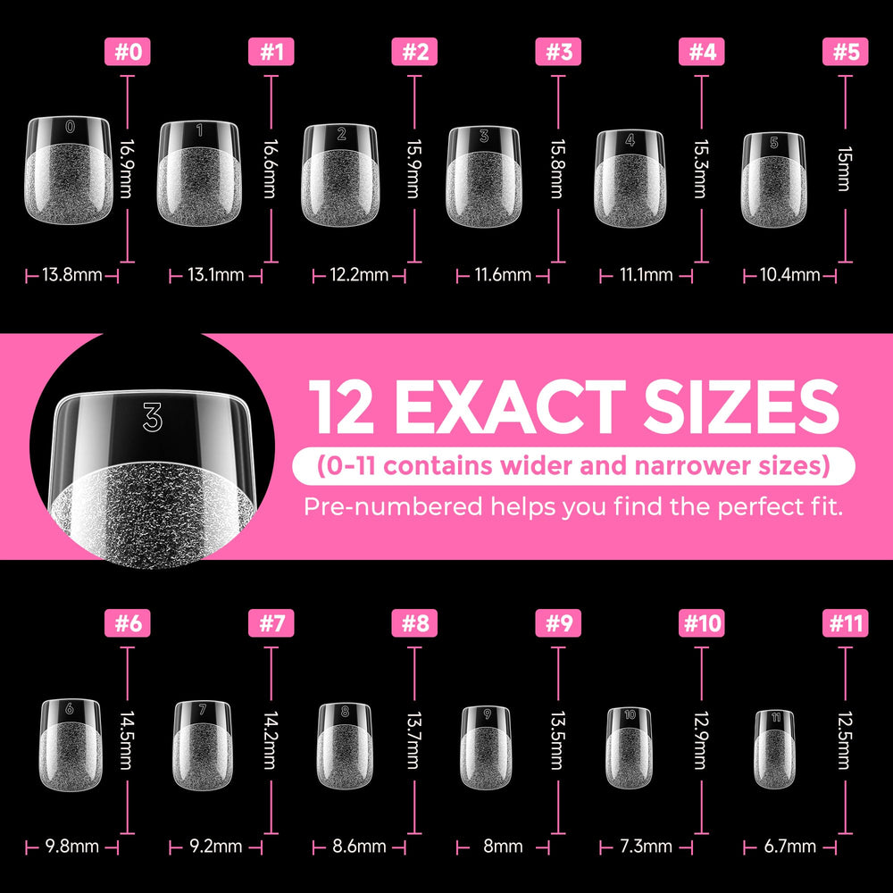 UNA GELLA scale comparison on hand illustrating true extra-short length