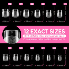 UNA GELLA scale comparison on hand illustrating true extra-short length
