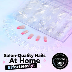 UNA GELLA 300pcs next to a hand for scale and value comparison
