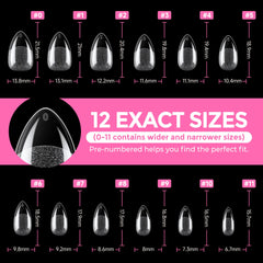 UNA GELLA hand holding tips to show scale and quick-fit sizing benefit