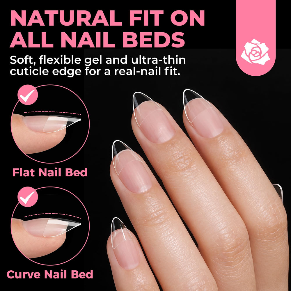 UNA GELLA side profile highlighting thicker-front thinner-back strength