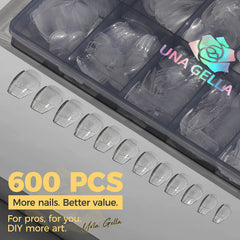 UNA GELLA side profile showing thick-front thin-back design for durable yet comfortable wear