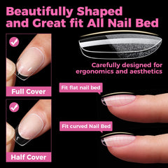 UNA GELLA arranged 12 sizes to match nail widths for precise fit