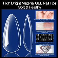 UNA GELLA numbered size markings on tips for quick selection