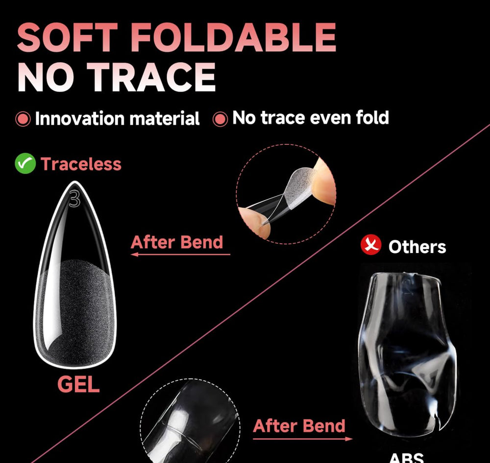 UNA GELLA organized compartments labeled by size for quick salon workflow