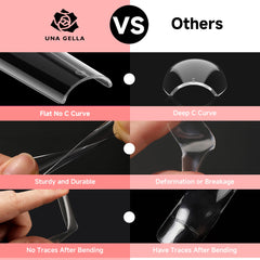 UNA GELLA texture and edge detail close-up showing smooth filing surface benefit