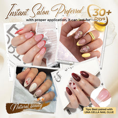 UNA GELLA matte texture close-up that improves polish adhesion