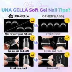 UNA GELLA thin edge detail demonstrating seamless blend and no snagging