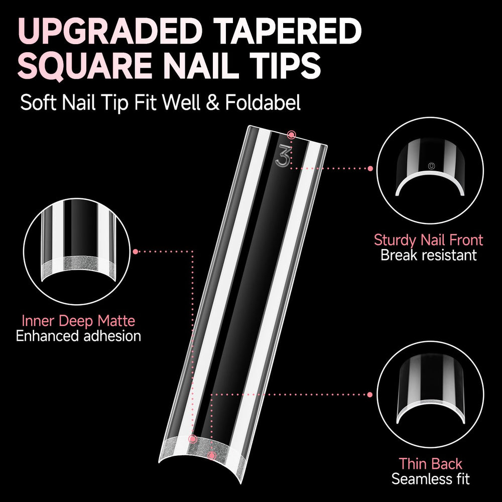 UNA GELLA tips being painted with gel polish for salon-quality finishes at home