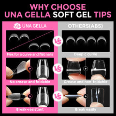 UNA GELLA trim and shape demo showing how tips can be customized quickly