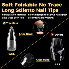 UNA GELLA trimmed tip and filed edge demonstrating smooth finish advantage