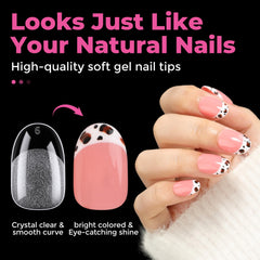 UNA GELLA trimmed and shaped tip ready to paint illustrating easy customization benefit