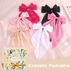 Unbednigt bow used in a half-up hairstyle adding instant feminine polish