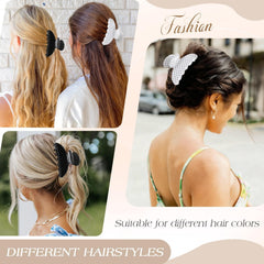 Unbednigt clip in a half-up hairstyle demonstrating neat styling benefit