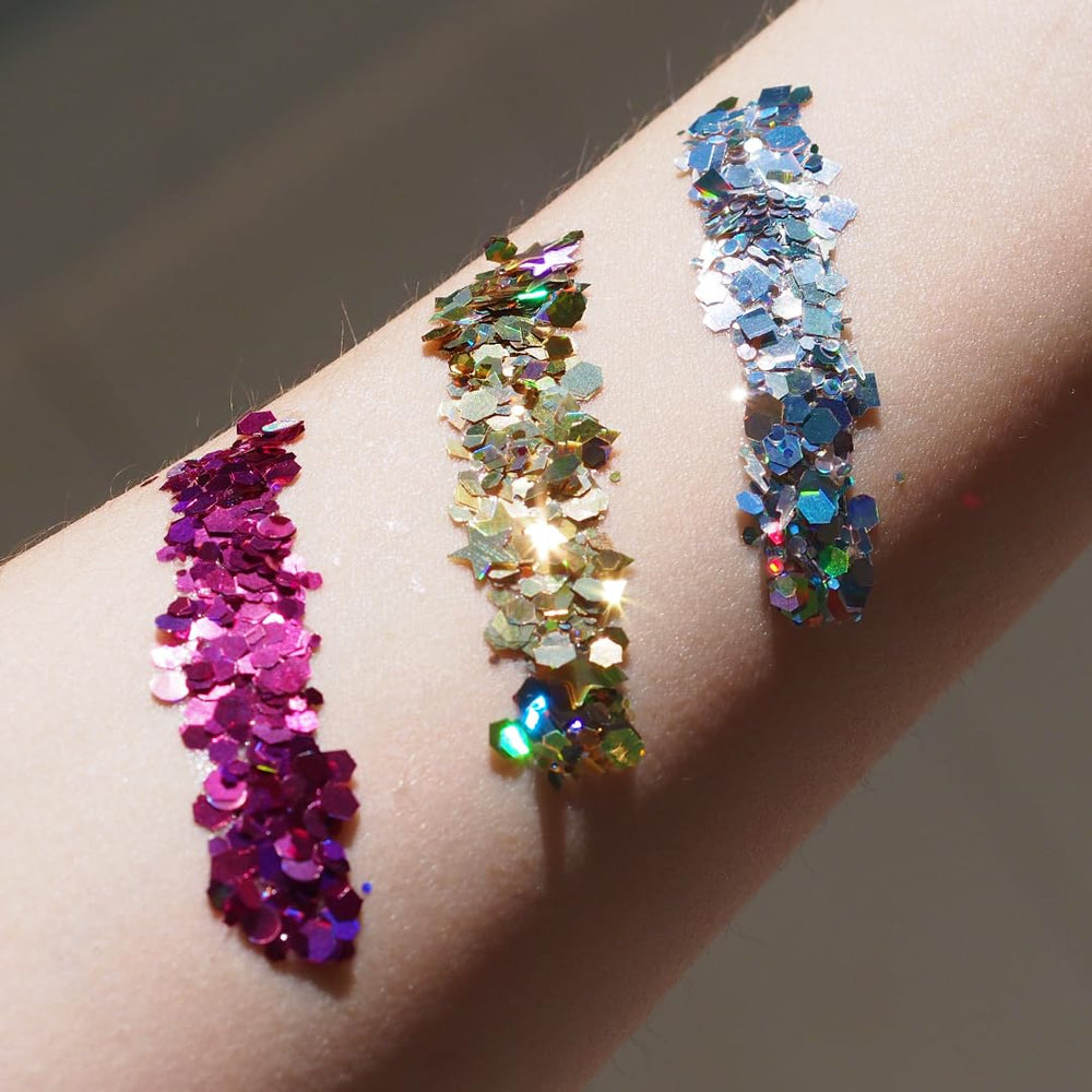 UNICORN SNOT Lunar festival lifestyle shot showing body shimmer and long-lasting visual impact