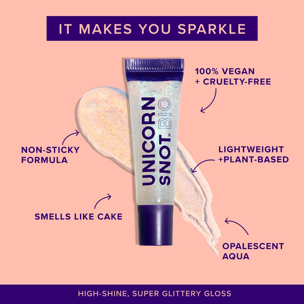 UNICORN SNOT applicator wand dispensing gloss for smooth, precise application
