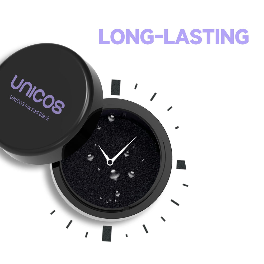 Unicos pad beside a coin showing compact size and travel convenience benefit