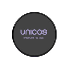 Unicos front packaging showing compact pad and easy replacement benefit