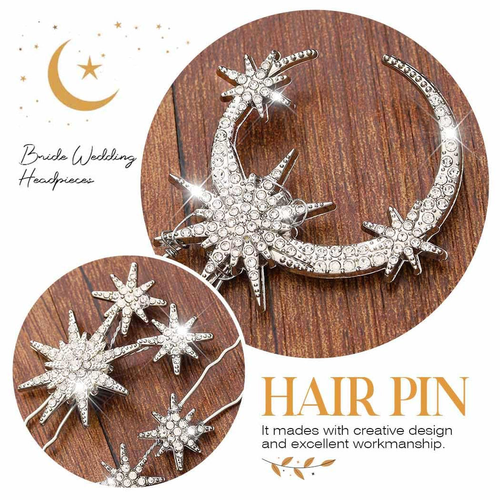 Unicra five hair pins arranged to show variety and styling versatility