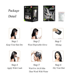 UniForU sachet with disposable glove and comb for simple application