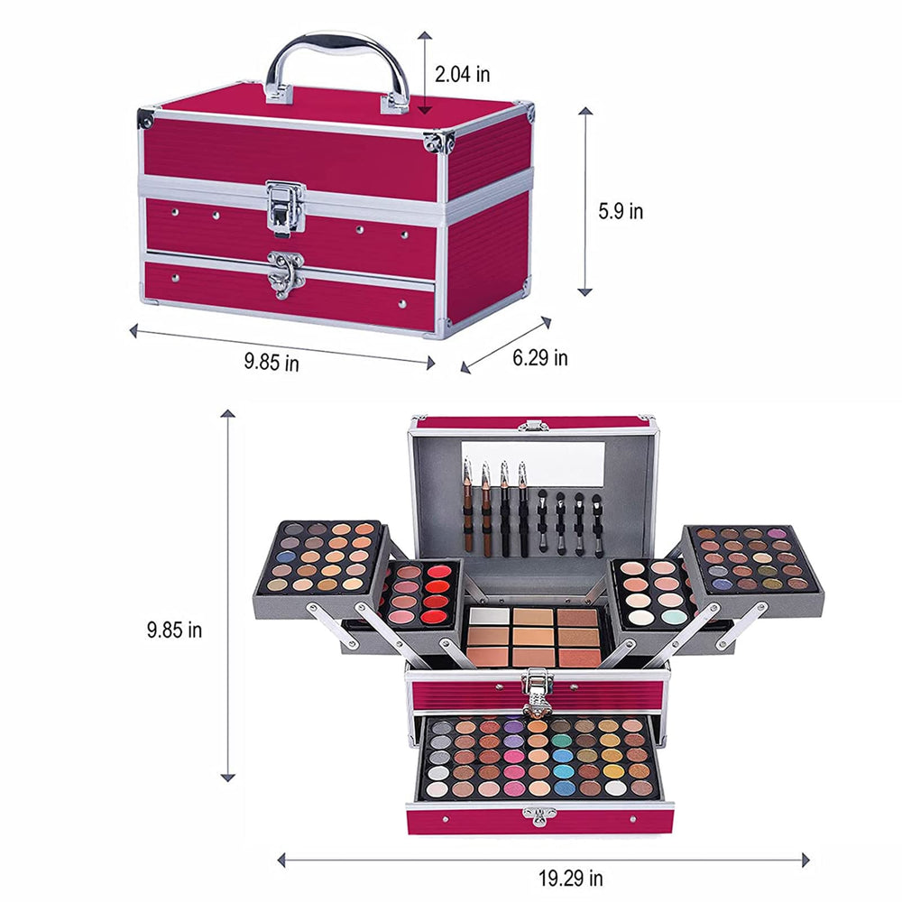 UNIFULL lifestyle photo of woman applying makeup from kit showing versatile use