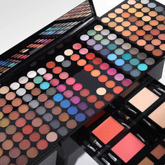 UNIFULL lipsticks and pressed powders displayed for coordinated face and lip color