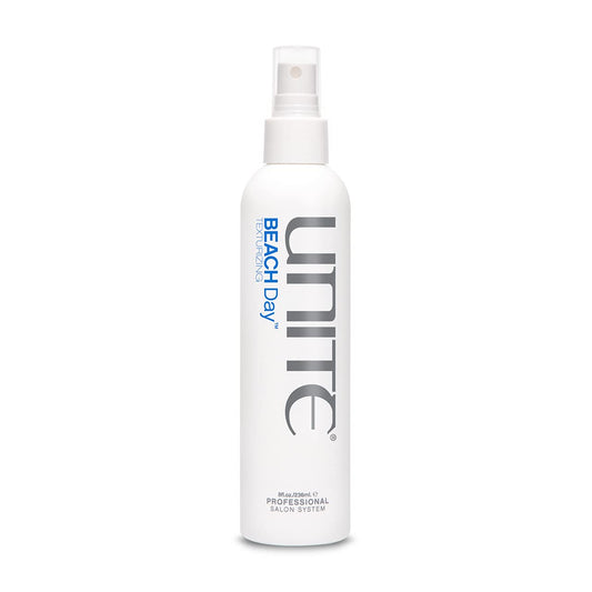 UNITE BEACH Day front bottle showing label and size for styling convenience